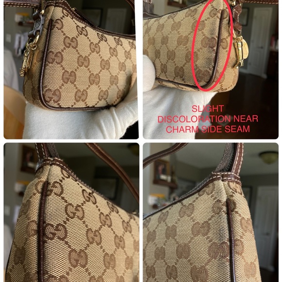 🤩Authentic GUCCI BAGUETTE Shoulder Bag Serial number:154432002122 - Picture 13 of 17